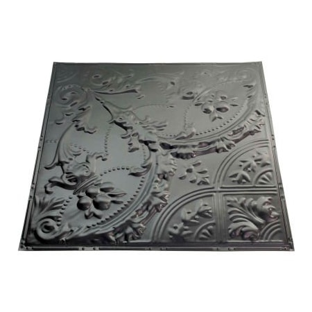 Great Lakes Tin Saginaw 2' X 2' Lay-in Tin Ceiling Tile In Argento -